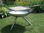 1_Feuerschalen RS 450E + RS 550E + RS 650E mit und ohne Grillrost mit Schwenkarm  