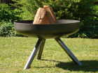 Feuerschalen RS450 + RS550 + RS650 mit und ohne Grillrost mit Schwenkarm  